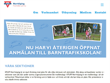 Tablet Screenshot of kfum-norrkoping.se